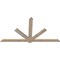 Ekena Millwork Kennewick Smooth Timber Gable Bracket, Douglas Fir, 96"W x 52"H x 1 1/2"D x 5 1/2"F, 13/12 Pitch GBW096X52X0206KEN00SDF - alternate 5